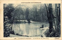 Clermont Ferrand - a Corner of the Lake of the Lecoq Garden - CPA