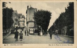 Chatelguyon - Strasse der Post und das Baraduc auftrat - CPA