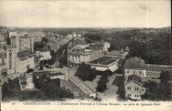 Chatelguyon - Chatel - Guyon - hydropathische Einrichtung und die Baraduc Allee - gesehen vom herrlichen Hotel CPA -