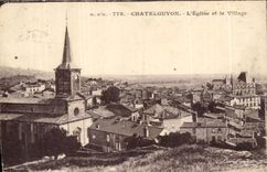 Chatelguyon - Chatel Guyon - - die Kirche und das Dorf - CPA