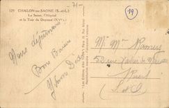 Chalon sur Saone CPa La Saone l'hopital et la tour du Doyenne