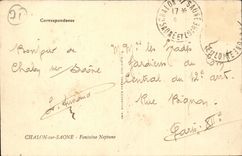 Chalon sur Saone CPA Fontaine Neptune