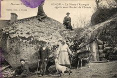 CPA Uchon stone the snail appelee also rock of stable TOP (goat goat)