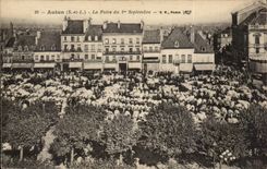 CPA Autun the fair of the &er September Oxen Cows Market