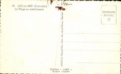 Luc on Sea CPA the beach with the setting sun