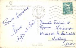 Villers auf Meer CPa die Stadt durch die Felsen