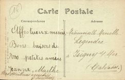 Bayeux CPA der Ort des Schlosses