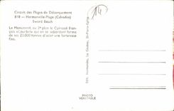 MODERN CARD circuit of the beaches of unloading Hermanville Beach