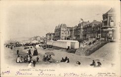CPA Cabourg the beach and the casino