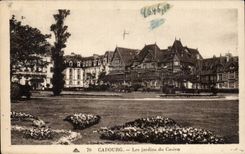 CPA Cabourg gardens of the casino