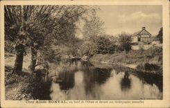CPA At Aimee Bonival at the edge of Orne and in front of its green arbors