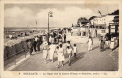 CPA Houlgate the dam towards the casino (Viraut and Mauclerc)