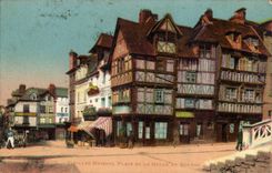 Lisieux - alte Frau bringt unter - Ort von hat Halle zum - von CPA mit Butter zu bestreichen