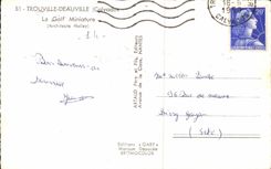 Trouville - the Miniture Golf - CPA