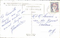 Trouville - Deauville - the Miniature golf and Beach CPA