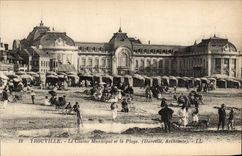 Trouville - the Municipal Casino and Beach CPA