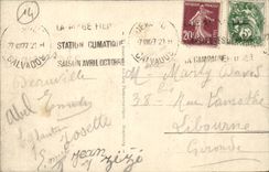 Deauville - Flowered Beach - Royal Hotel and Cornuche Boulevard - CPA