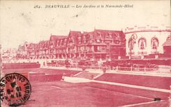 Deauville - Gardens and Normandy Hotel - CPA