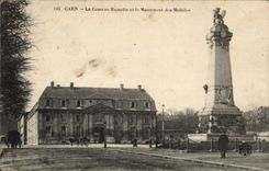 Caen - die Hamelin Kasernen und das Denkmal von den Mobiles - CPA