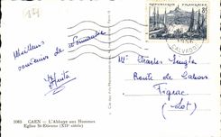 Caen - die Abtei mit den Mannern - Jahrhundert Kirche-St- Etiennexii - CPA