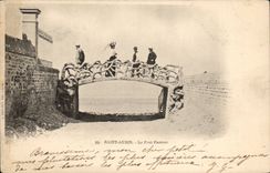 Saint Aubin CPA the Pasteur bridge