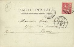 Saint Aubin CPA the Pasteur bridge