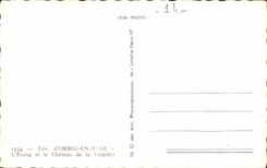 Umlagerungen von orbec aus Abflussrinne CPA heraus der Teich und das Schloss von VEspiere