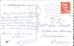 Ouistreham Riva blokte MODERNE KARTE der Hafen