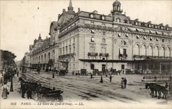 Paris CPA Train station of the quay of orsay