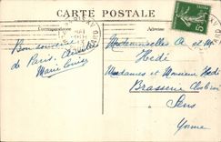 Paris CPA View of the station of the East and place of Strasbourg