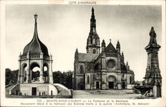 Sainte Anne von auray CPA der Brunnen und die Basilika