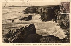 Quiberon CPA Top of Beg Naud and rock of White Port