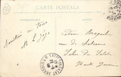 Sainte bretonische Anne CPA die sich wascht und mit dem wundersamen Brunnen trinkt