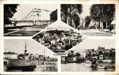 Lorient CPA Wearing of war St Christophe Cours of Bove Unloading dock