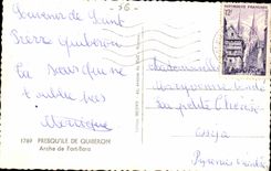 Peninsula of Quiberon MODERN CARD Arch of Bara Port