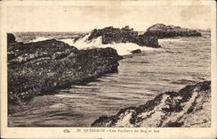 CPA Peninsula of Quiberon rocks of Beg er Lau