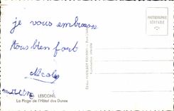 Lesconil MODERN CARD the beach of the hotel of the dunes