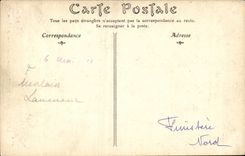 Saint Jean of Doingt CPA Porch of the church