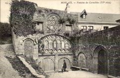 Morlaix - Fontaine des Carmelites XV siecle - star of david - Juif - Jewish - CPA 