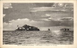 Baie de Morlais - Morlaix - L'ile Louet et le Chateau du Tarreau - CPA 
