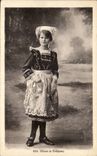 imagination - Child - Young girl of Tregunc - Costume - Lovely girl in traditional costume - CPA