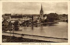 Rosporden - the Borough and the Pond - CPA