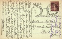 Pouldu CPA Entering of the river cave of Saint Julien