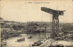 Brest CPA La nouvelle grue de l'arsenal