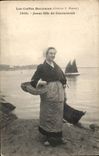 Breton caps CPA Young girl of Concarneau