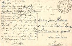 Loiret - Army maneuvers 1919 - General referee and his State Major - militaria - CPA