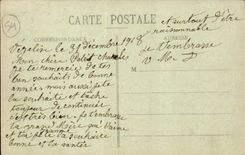 Vezelise CPA Monument of the French memory