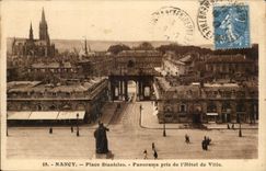 Nancy CPA place Stanislas Panorama pris de l'hotel de ville