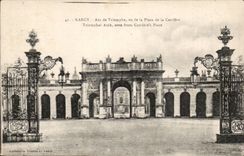 Nancy CPA Arc de triomphe vu de la place de la Carriere