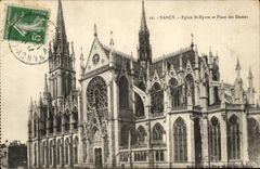 Nancy CPA Eglise Saint Epvre et place des Dames